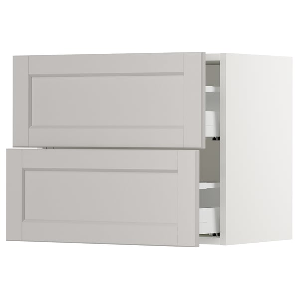 SEKTION light grey kitchen cabinet, modern, rectangular.