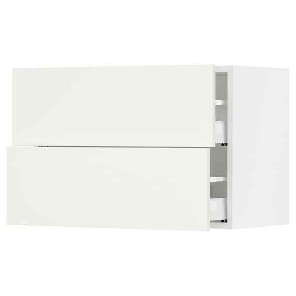 SEKTION kitchen cabinet in white with smooth drawers, sleek design.