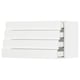 SEKTION kitchen cabinets. White foil drawers, sleek design.