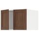 SEKTION walnut cabinet with two wooden doors and centre shelf.