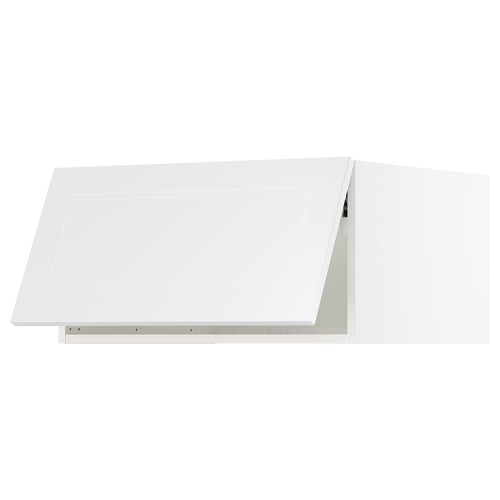 White SEKTION kitchen cabinet: modern design, rectangular shape, smooth finish.