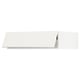 White modern kitchen cabinet from ikea SEKTION with smooth lines and sleek design.