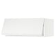 Modern white minimalist kitchen cabinet, rectangular shape.