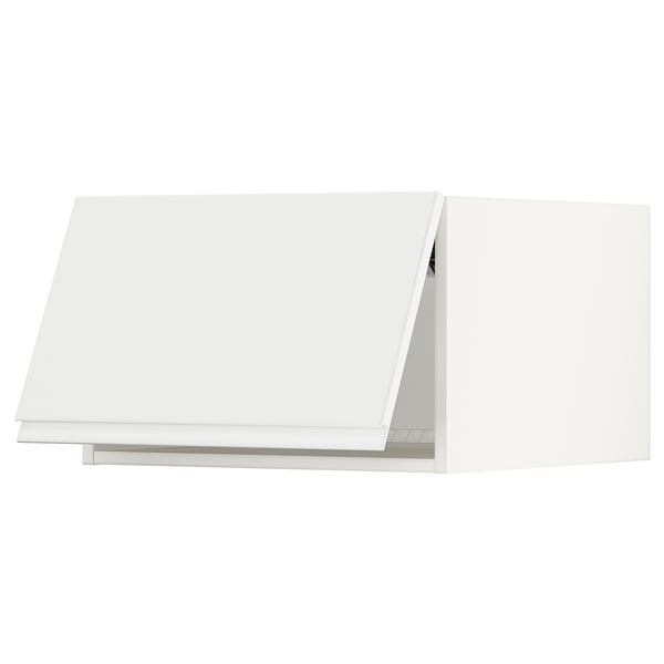 Modern white kitchen cabinet, minimalist design.