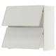 SEKTION Wall cab w built-in range hood, white/Aspudden light gray, 30x15x30 "