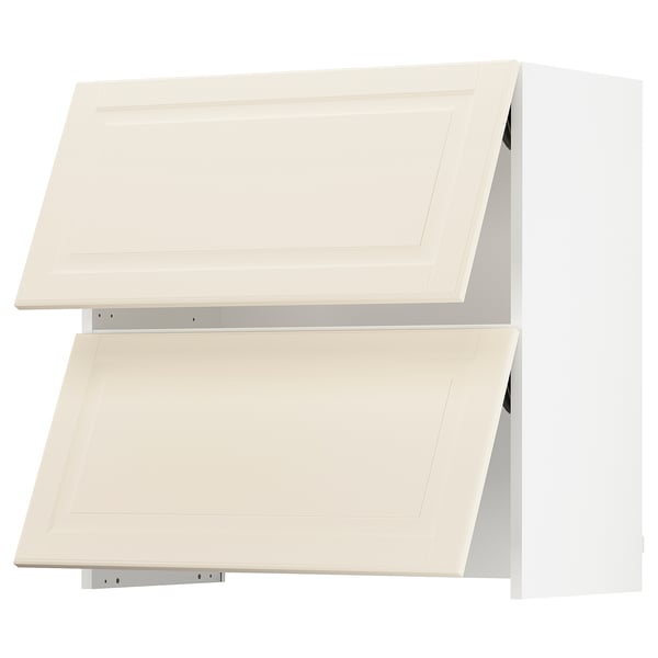 Off-white kitchen cabinets. SEKTION series, off-white bodbyn fronts. Sturdy, traditional design.