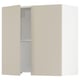 Beige SEKTION kitchen cabinet, modern design with adjustable shelf.