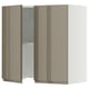 Grey-brown ikea SEKTION wall cabinet, high gloss, modern minimalist.