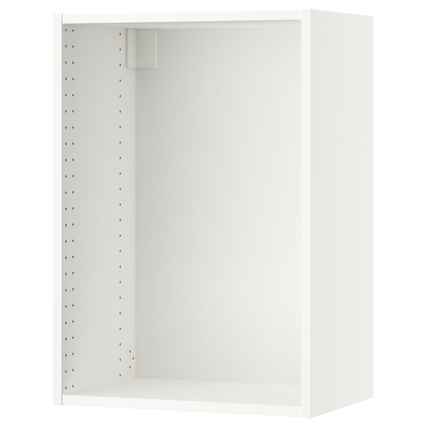 SEKTION white wall cabinet - modern kitchen storage with pre-drilled shelving.