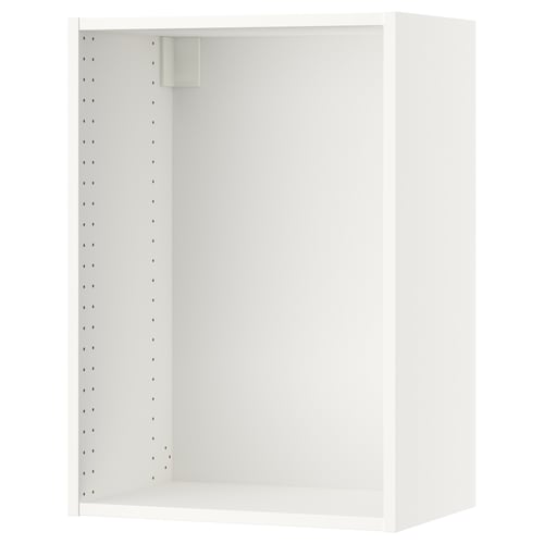 SEKTION white wall cabinet - modern kitchen storage with pre-drilled shelving.
