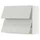 SEKTION Wall cabinet horizontal w 2 doors, white/Aspudden light gray, 36x15x30 "