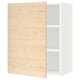 Ikea SEKTION wall cabinet, light ash, white, square, adjustable shelves.