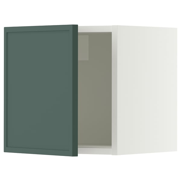 SEKTION Wall cabinet, white/Aspudden dark gray-green, 15x15x15 "