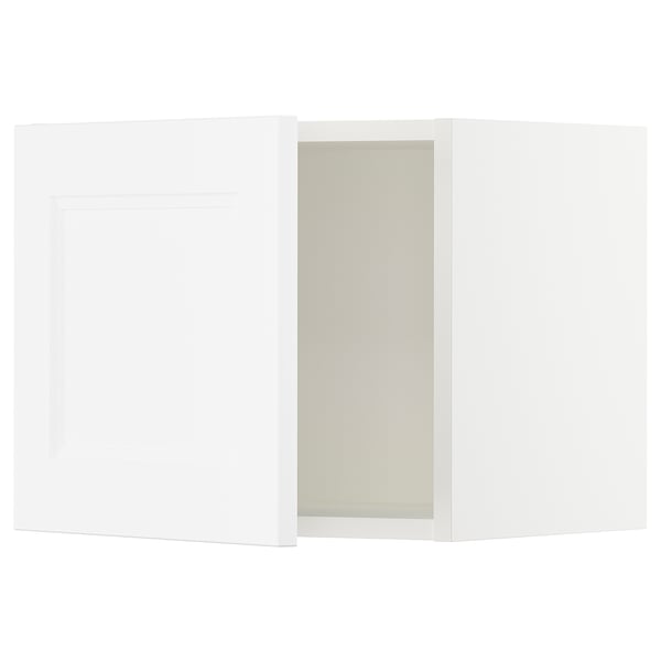 A white SEKTION kitchen cabinet with a modern rectangular design and a panel door.