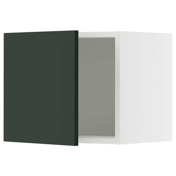 SEKTION green kitchen cabinet, square, with modern design.