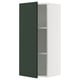 SEKTION kitchen cabinet in deep green with white frame, rectangular shape, modern design.