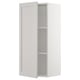 SEKTION kitchen cabinet, light grey, square, with adjustable shelves.