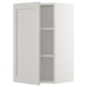 Ikea SEKTION off-white cabinet, standard square shape, white wooden with 3 shelves, clean minimalist design.