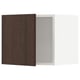 SEKTION kitchen cabinet, dark brown wood, square shape, minimalist design.