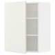 A white SEKTION kitchen cabinet with two adjustable shelves.