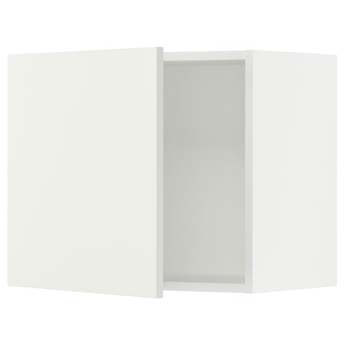 Ikea SEKTION white kitchen cabinet with vallstena fronts, modern design.
