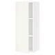 White SEKTION kitchen cabinet with adjustable shelves, modern design.
