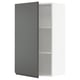 SEKTION kitchen cabinet, dark grey, integrated handles, 2 shelves.