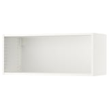 SEKTION white wall cabinet with adjustable shelves for kitchen storage.