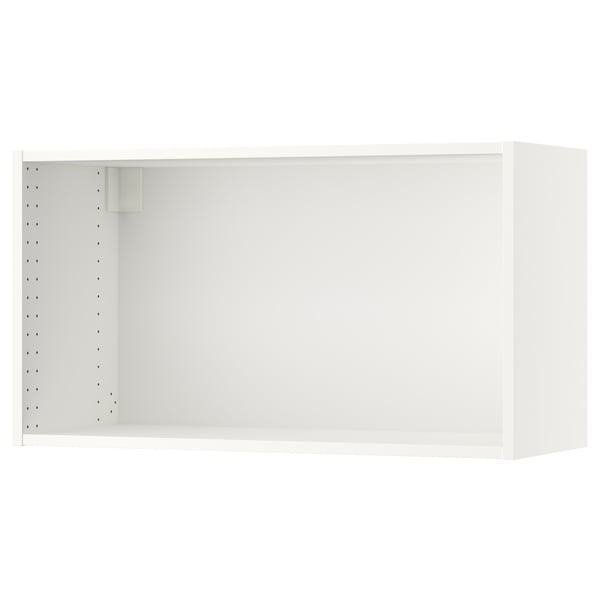 SEKTION: white kitchen wall cabinet, square shape, simple design, adjustable shelves.
