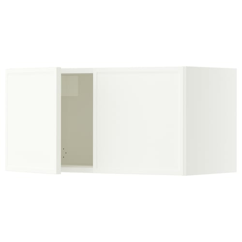 SEKTION Wall cabinet with 2 doors, white/Aspudden matte white, 30x15x15 "