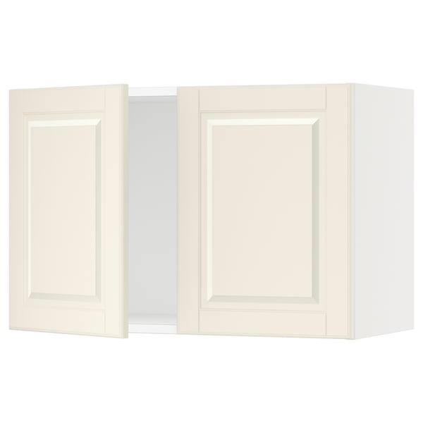 Ikea SEKTION off-white cabinet, rectangular with beveled doors, 25-year guarantee.