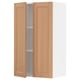 SEKTION oak wall cabinet, two doors, light wood, solid oak, rectangular, modern kitchen design.