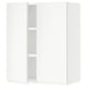 White wall cabinet with two open sections, part of IKEAs SEKTION kitchen system.