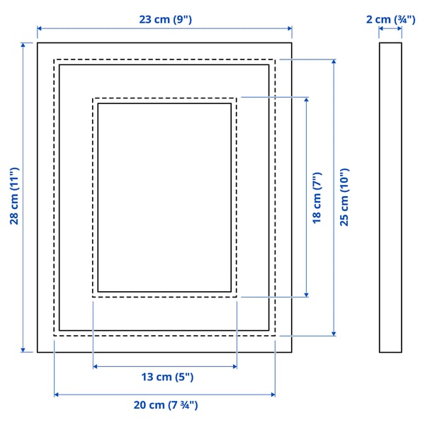 Illustration with measurements for the product: SILVERHÖJDEN.