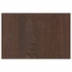 Dark wood SINARP oak cabinet with solid edge.