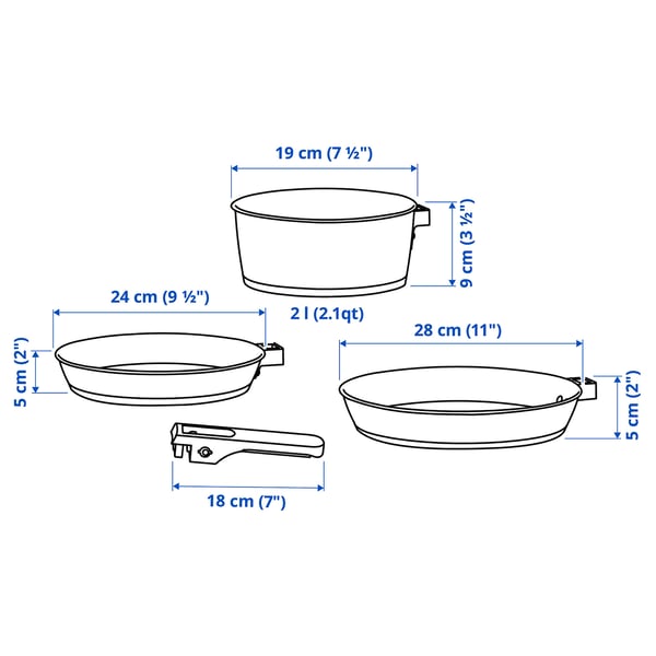 Illustration with measurements for the product: SLÄTROCKA.