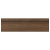 STENSTA dark brown kitchen cabinet panel, wood grain texture.