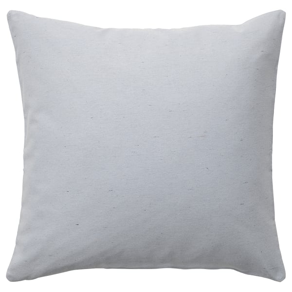 Square whiteake grey cushion, textured.