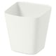 White square plastic SUNNERSTA bin, neat and simple design, fits various spaces.