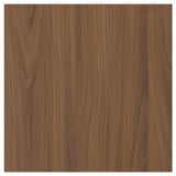 TISTORP walnut-effect wood veneer panel, dark brown, rectangular, smooth texture.
