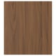 TISTORP walnut-effect wood veneer, featuring a smooth, warm-toned grain pattern with a subtle structure, combining natural beauty with modern appeal.