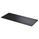 Black fiberboard countertop with marble pattern, smooth, ideal for modern/traditional bathrooms.
