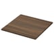 Square wooden tolkien-themed countertop with bevelled edges