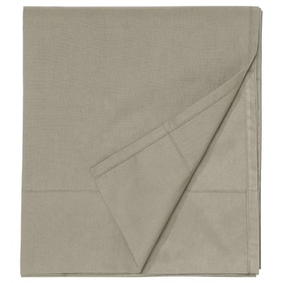 Llvide grey bed sheet, rectangle, folded, made of cotton and lyocell.