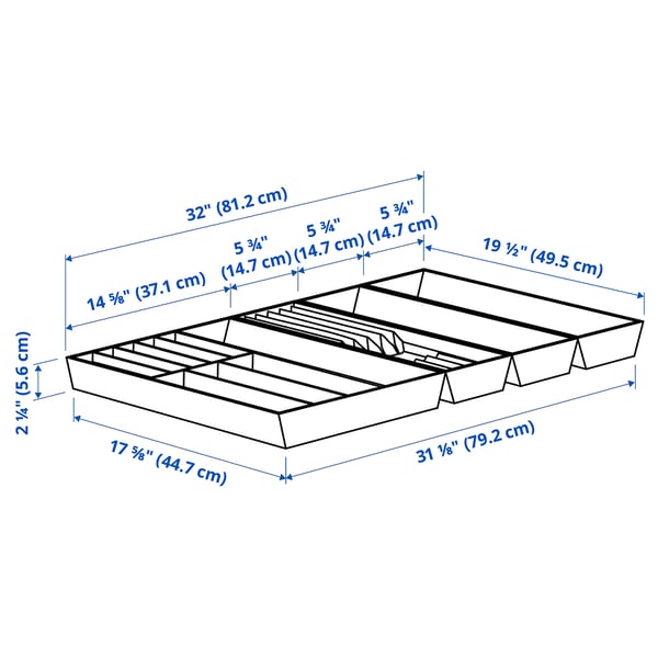 UPPDATERA Ctl tr/utsl trs/tr w kni rck, anthracite/light bamboo, 32x19 1/2 "