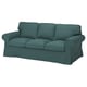 The UPPLAND sofa in green, featuring rolled arms and deep seats with removable, machine-washable covers.