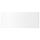 White rectangular drawer front, smooth lacquered acrylic finish, part of UTRUSTA furniture line.