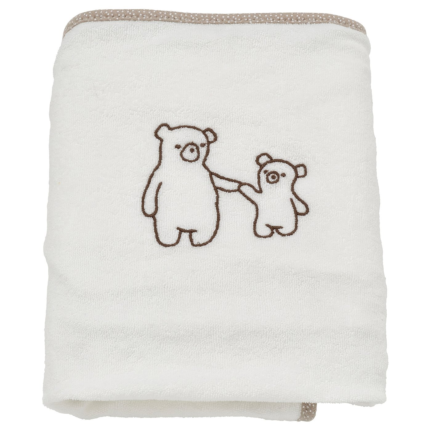 VÄDRA Cover for changing pad, white/terry, 18 7/8x29 1/8 "