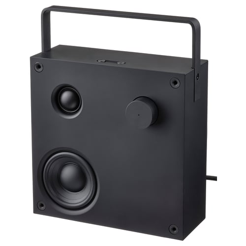 Black bluetooth speaker with handle