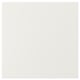 White VEDDINGE kitchen cabinet doors, sleek and modern, lacquered fiberboard panels.